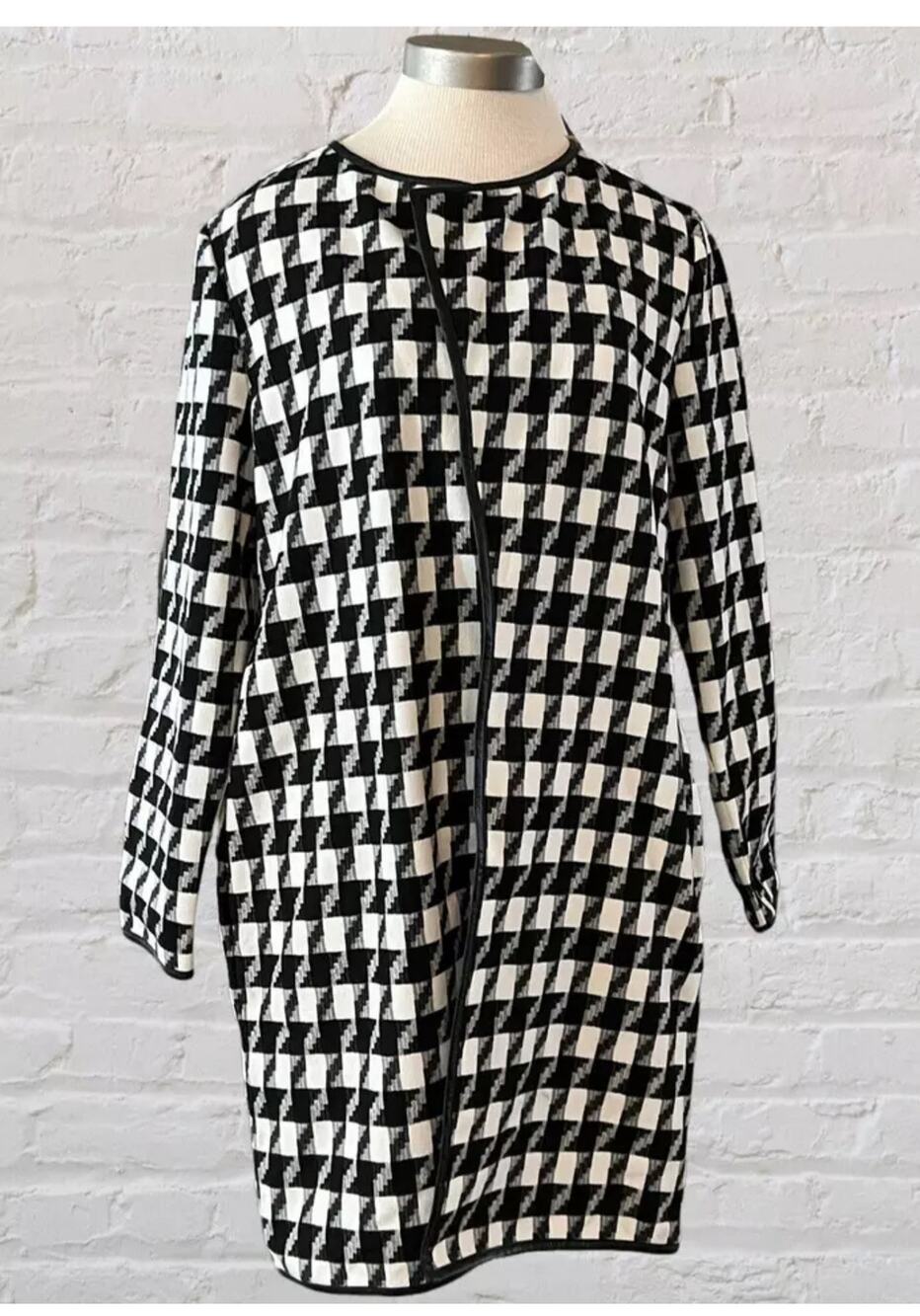 NWT Express houndstooth open front coat size 24